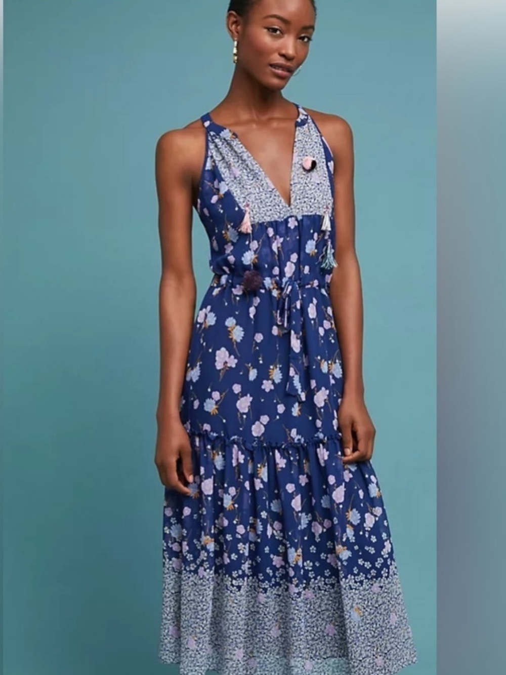 ANthropologie Omeara Midi Dress Sz S